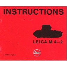 Leica m4-2 camera instructions user manual book