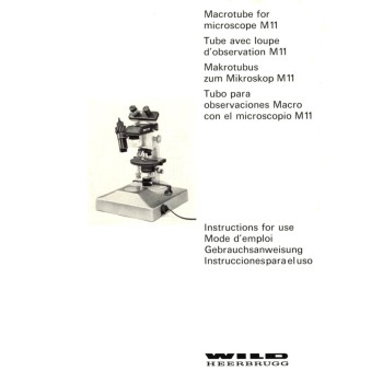 Wild macrotube microscope m11 leitz instructions user