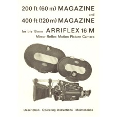 Arriflex 16m 200-400ft magazine description maintenance