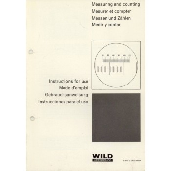 Wild microscope measuring and counting instructions