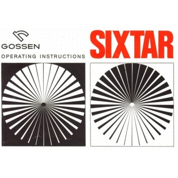 Gossen sixtar exposure meter operating instructions