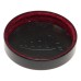 Leica Black Lens Cap with Red Velvet Lining vintage