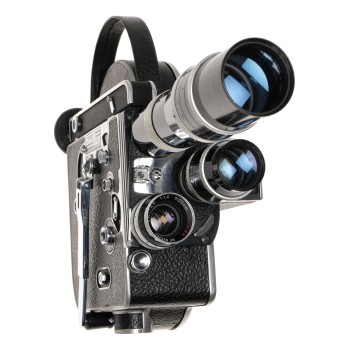 Bolex H16 Reflex 16mm Movie Camera with 3 Lenses set