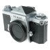 Nikon F chrome SLR vintage 35mm film camera body with manual beautiful