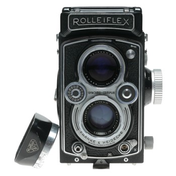 Rolleiflex Camera Serviced Zeiss Tessar 3.5/75mm TLR lens synchro shutter