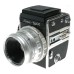 Kowa SIX Chrome SLR camera 2.8/85mm lens WLF prism grip strap