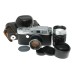 Nicca Yashica YF rangefinder 2/50mm camera set 2.8/10cm lens