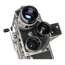 Vintage Bolex H16 16mm Cine Camera Turret Switar Yvar Lenses