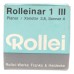 Rollei Rolleinar 1 Bay III Close-Up Set Planar Xenotar 2.8