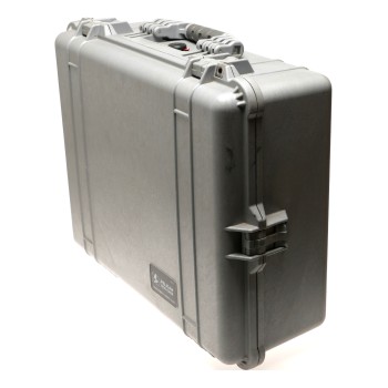 Pelican 1600 Protector Case Silver Grey Watertight Hard Case
