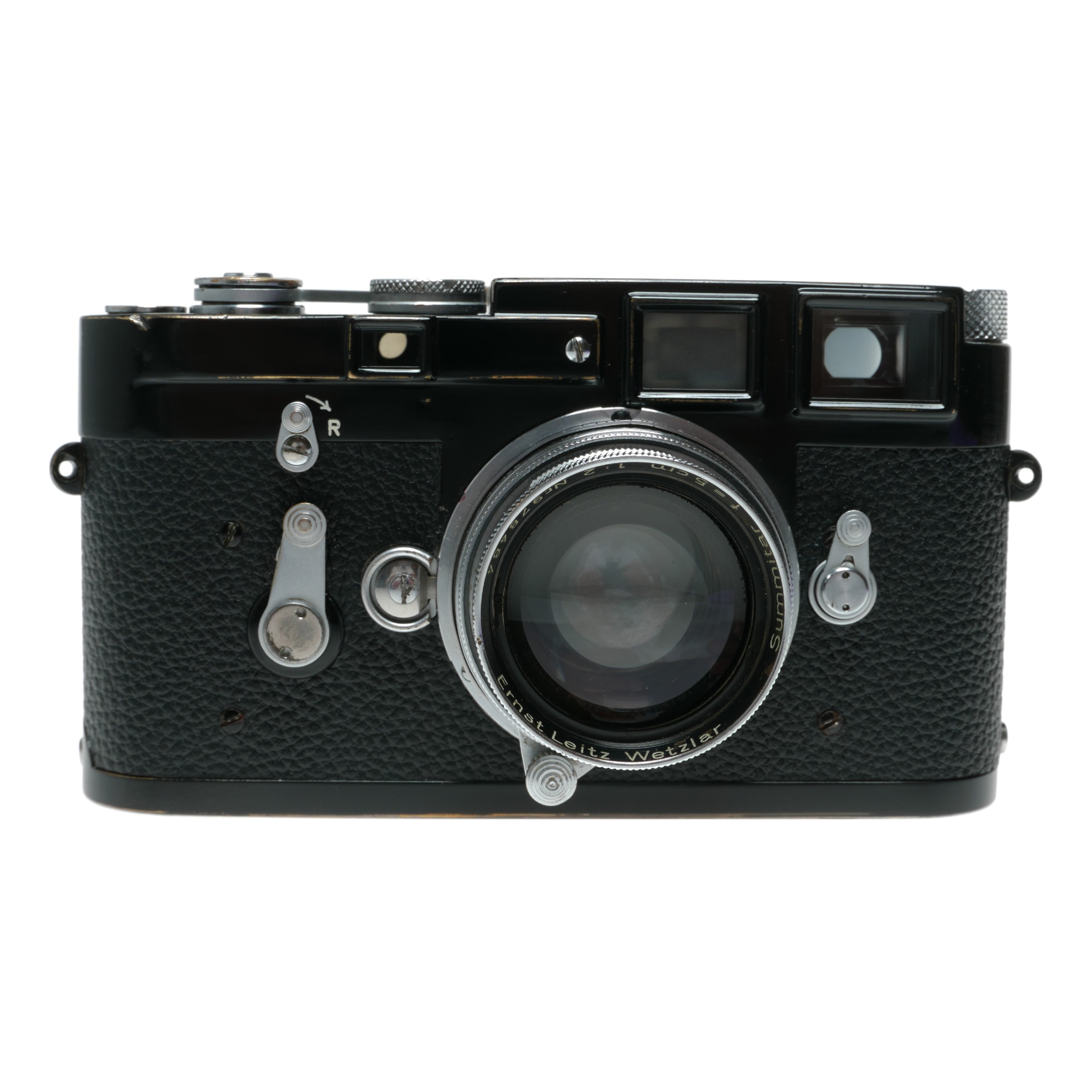 Buy leica m3 film camera black re paint summitar 5cm f2 lens