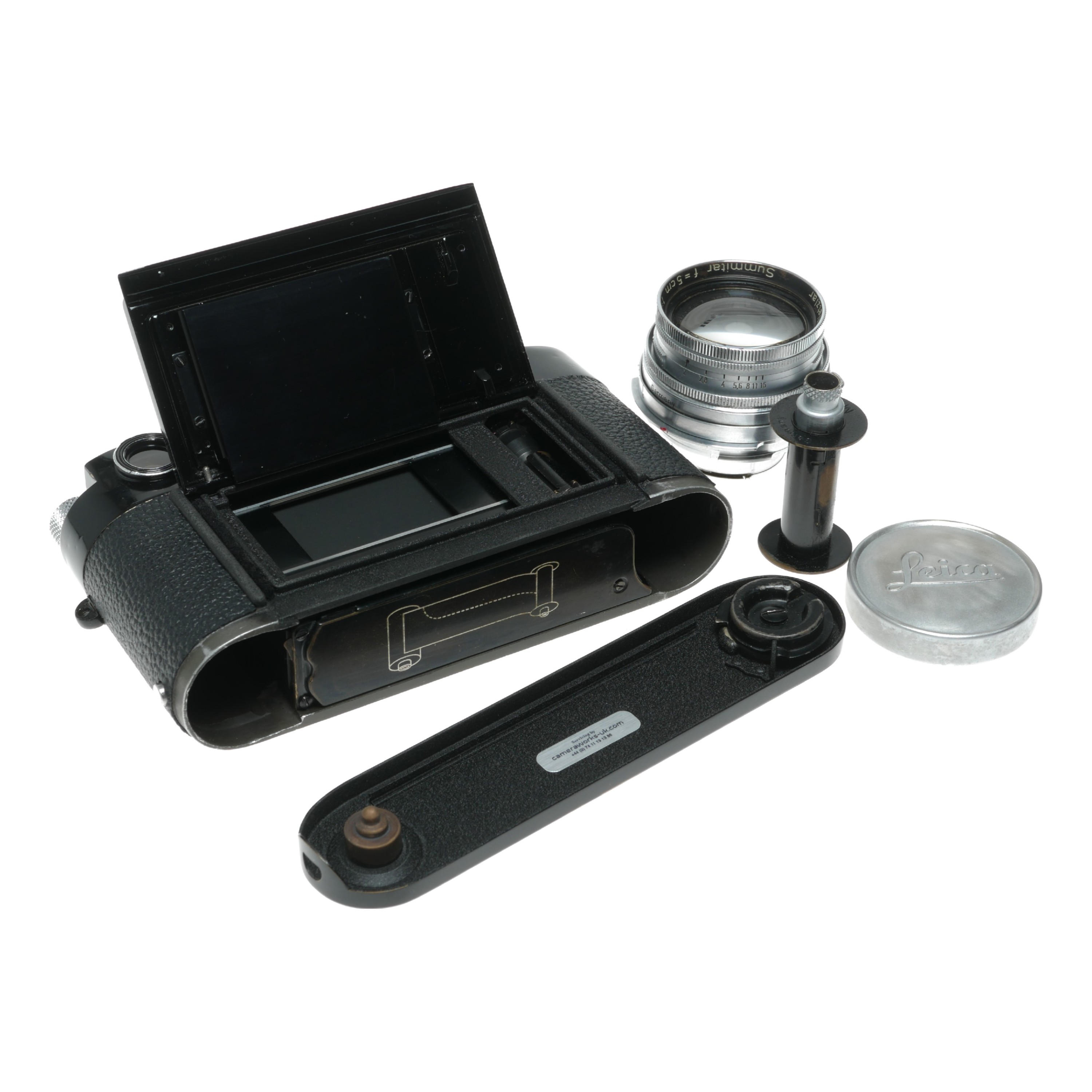 Buy leica m3 film camera black re paint summitar 5cm f2 lens