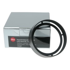Leica Round Lens Hood for Q3, Q2, Q Cameras - Aluminum Black Anodized (19657)