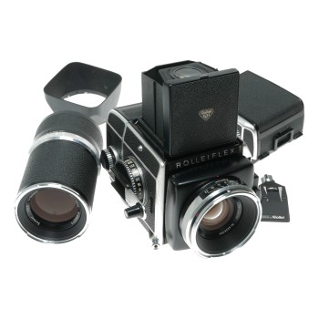 Rolleiflex SL66 Medium Format Camera Kit 2 Zeiss Lenses