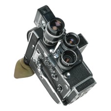 Bolex H16 Reflex Cine Camera Kit Rex 4 Meter Lenses